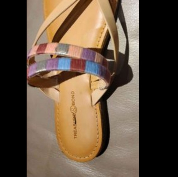NEW TREASURE & BOND Walker Slide Sandal ,Hot Earth flats Comfy and classy - Picture 4 of 7